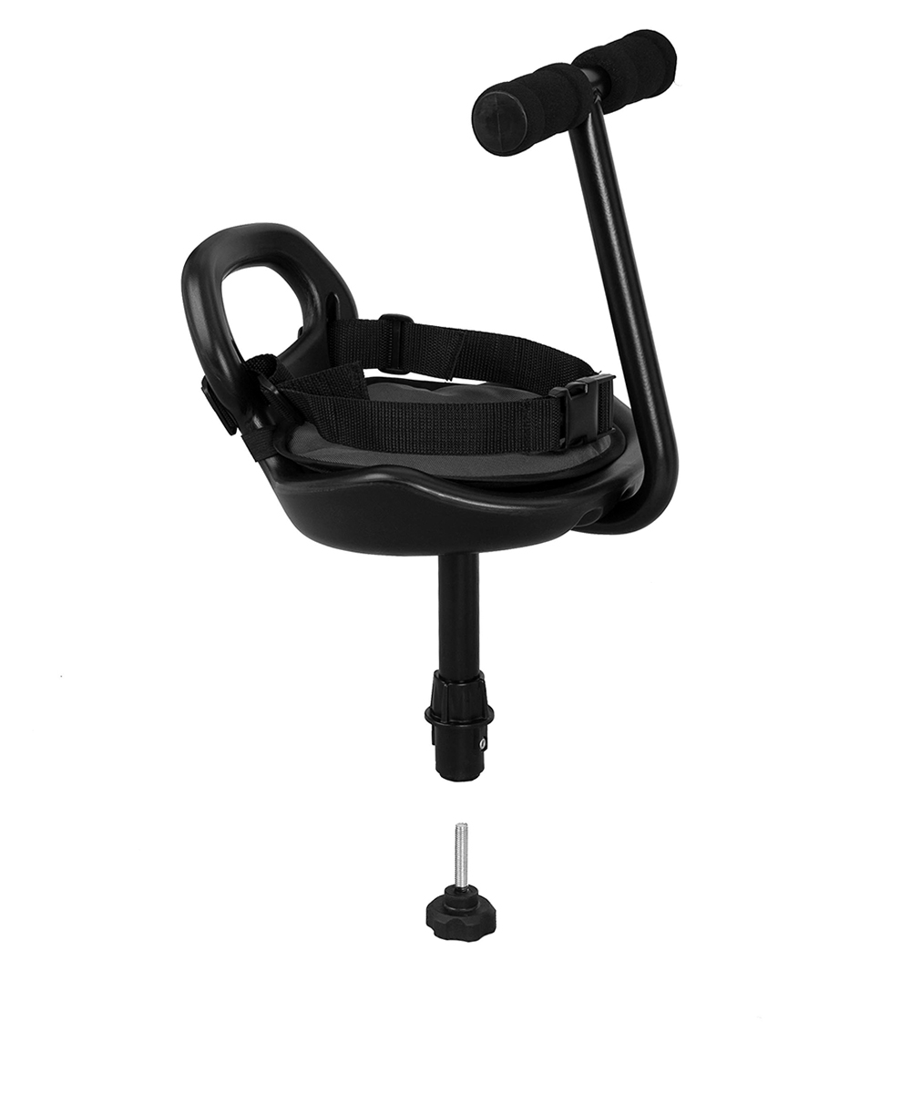 Подножка (сиденье) Carrello Kiddy Board  В положении "сидя" настоятельно рекомендуем использовать комплектные двухточечные ремни безопасности. 